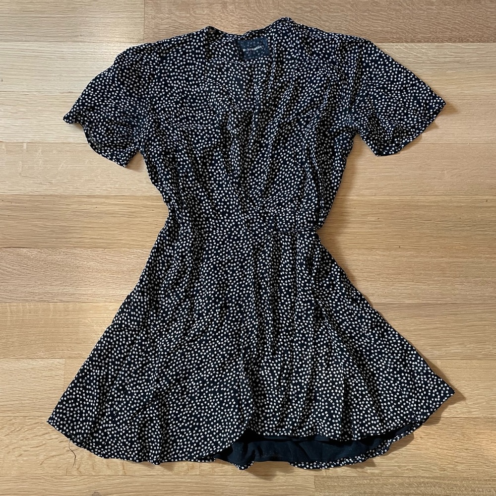 Reformation Adele Mini Wrap Dress